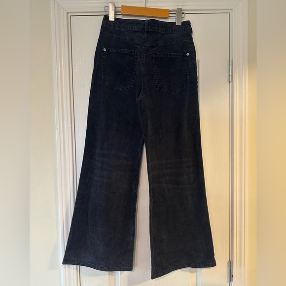 Pilcro The Annie Wide Leg jeans / Navy Corduroy - Picture 10 of 11